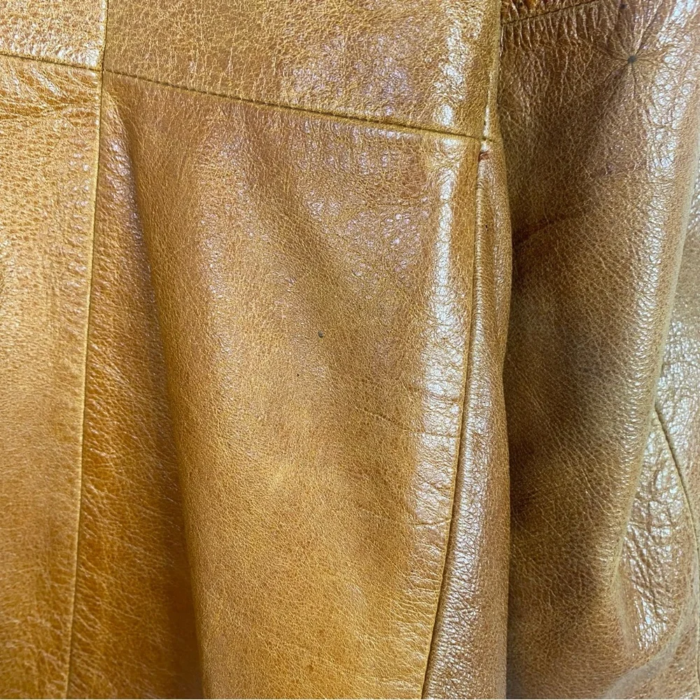 Vintage Valerie Stevens Brown 100% Leather Jacket - Picture 9 of 14